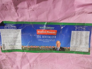 BAG OF CERTIFIED ORGANIC HUMIC SHALE MINERALS FROM YOUNGEVITY COMPANY WHICH WE ADD AS A MINERAL AMENDMENT TO OUR SOIL