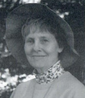 SHEILA SNOW FRASER ESSIAC RESEARCHER, HISTORIAN, AUTHOR AND FRIEND OF RENE CAISSE WEARING A HAT OUTDOORS AND SMILING