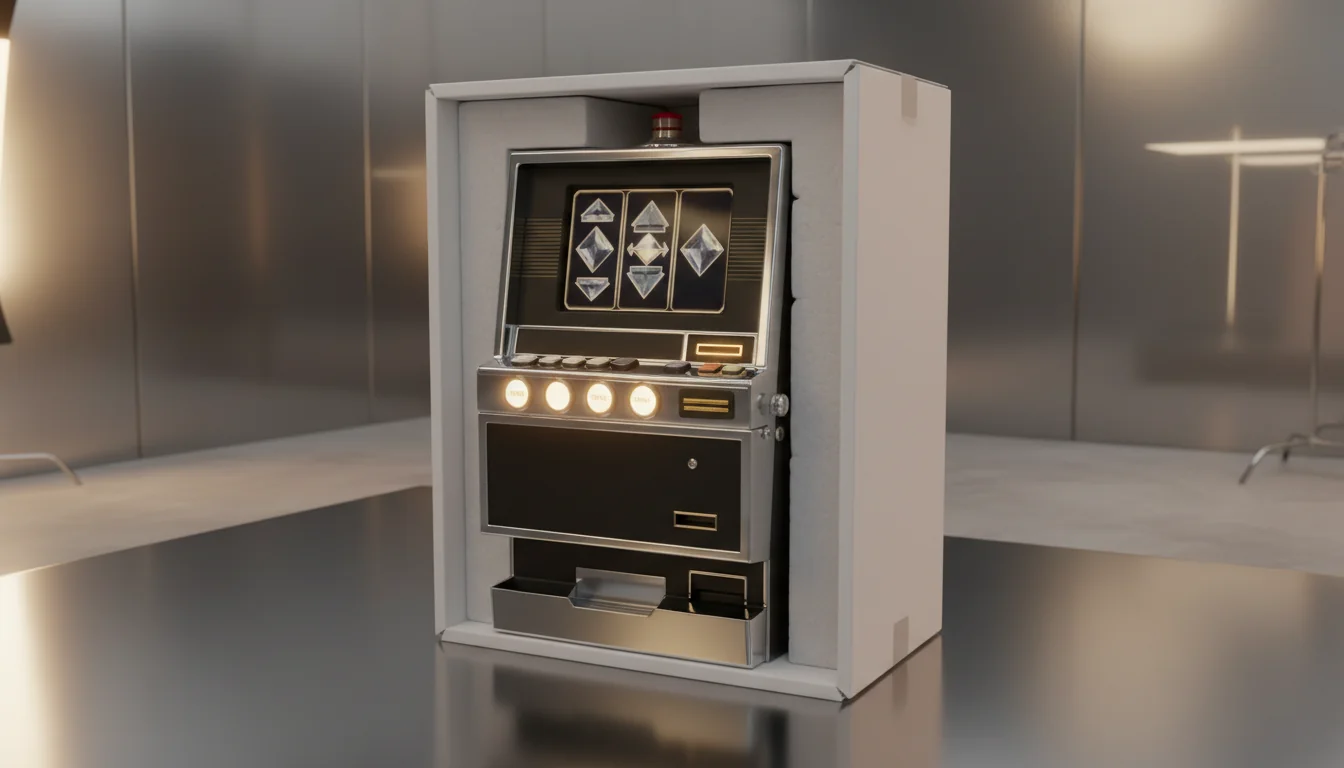 Mobile phone displaying vibrant casino icons